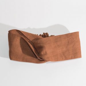 Zero waste headband – fascia marrone