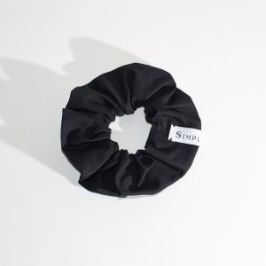 Zero waste scrunchie – elastico nero cotone bio