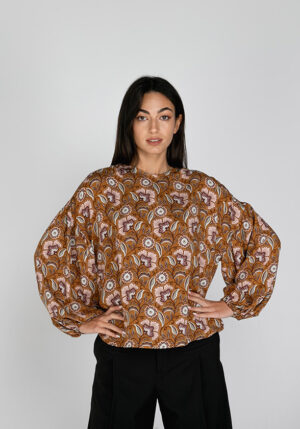Cecil blouse – blusa a sacchetto viscosa fantasia